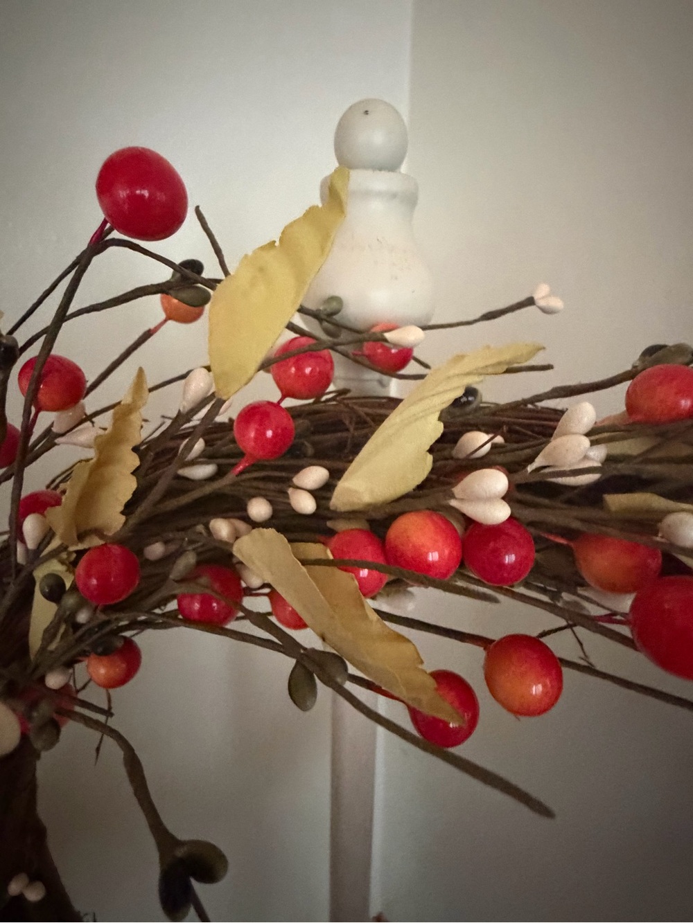 Fall Berry Grapevine Wreath - Picture 3 of 6